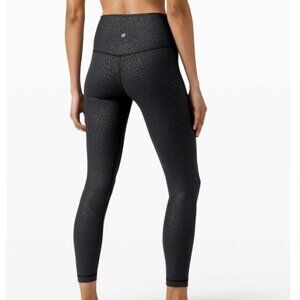 Like New Lululemon Align Pant II 25" Size 4 Formulate Emboss Black EUC Worn 2x